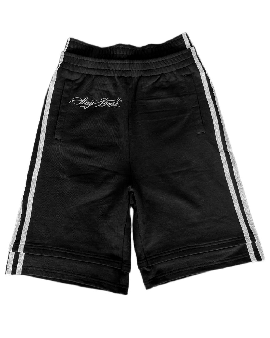 Black Stay Punk “Stripe” Shorts